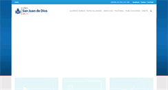 Desktop Screenshot of clinicasanjuandedioslima.pe